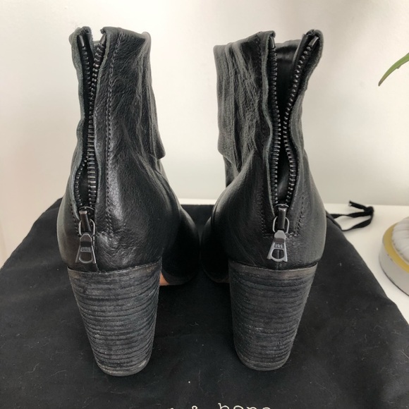 Rag and Bone black booties - Picture 2 of 4